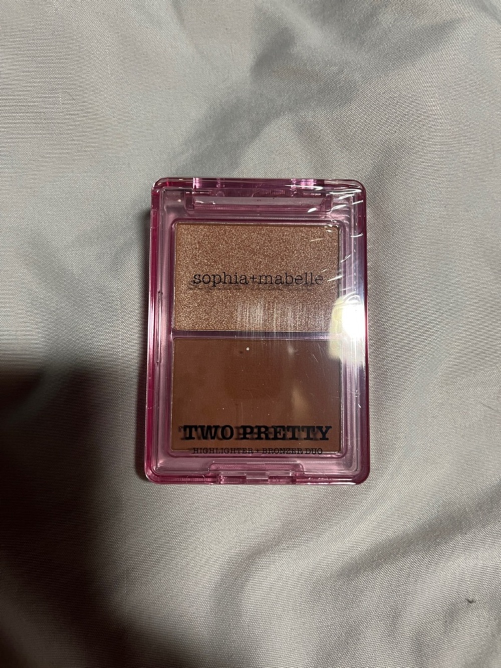 Sophia + Mabelle Two Pretty Highlighter & Bronzer Duo - Pink Case
